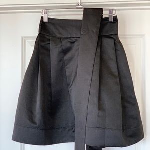 Black Satin Skirt